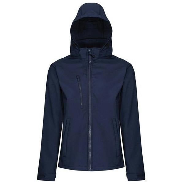 Regatta Mens Venturer Hooded Soft Shell Jacket - Navy/Navy