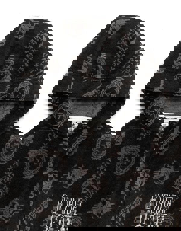 Peaky Blinders Mens Black Icons Bathrobe