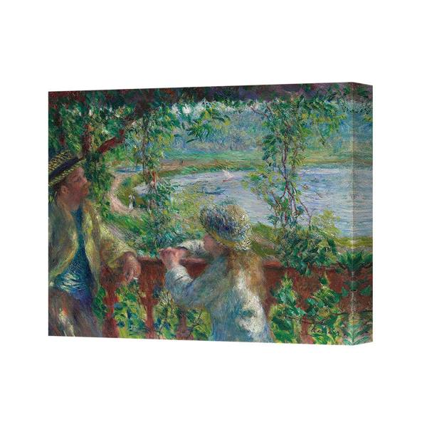 Benjamin Tate Design Impressionist Lovers By Riverside Canvas Print For Home Decor