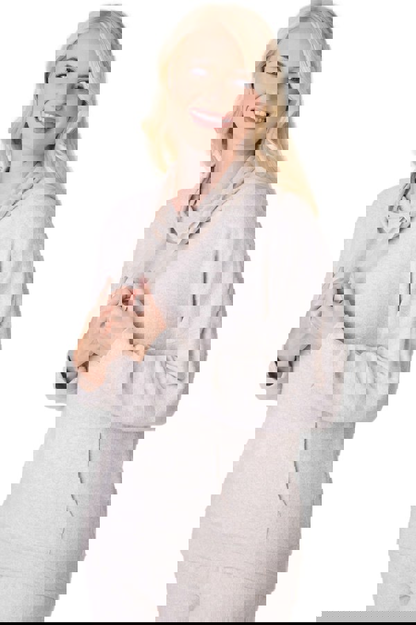 Camille Comfy Fit Beige Marl Hacci Pyjama set