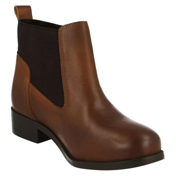 Spot On Ladies Spot On Elasticated Side Ankle Boot
