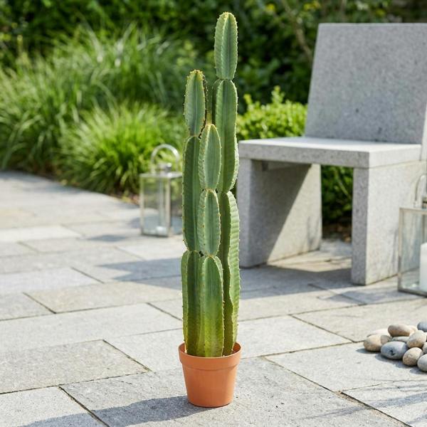 Garden Greatness Artificial Potted Cereus Garden Cactus