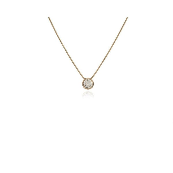 Cachet London Solitaire Gold Pendant