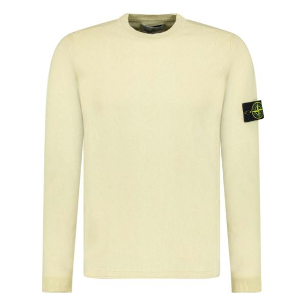 Stone Island Knit Sweatshirt Ecru - chancefashionco
