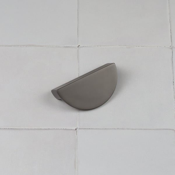 Handle & Home Anthracite Grey Ribbed Detailing Handles and Coordinating Knobs