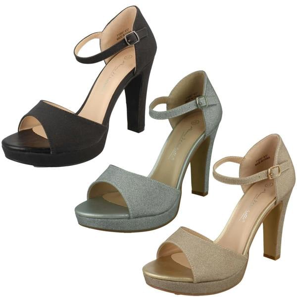 Anne Michelle Ladies Anne Michelle High Heel Platform Mule Sandal F12047