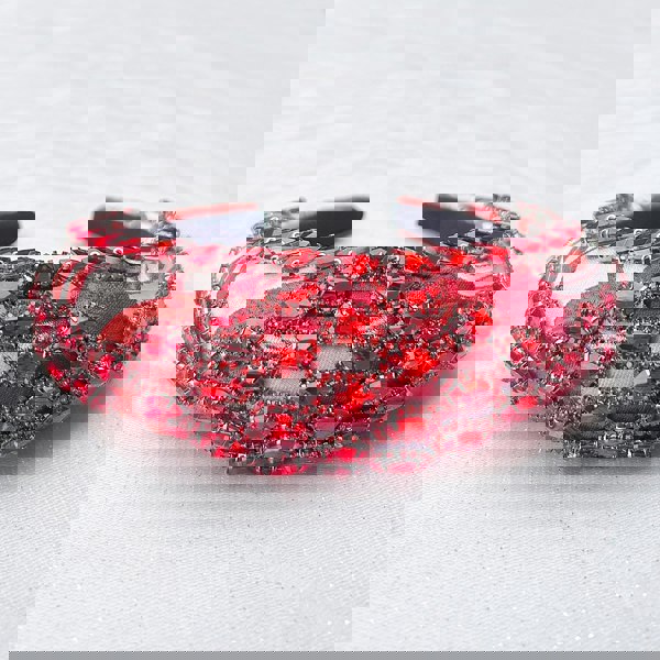 Red Headpiece Wedding Headband Races Headpiece Crystal