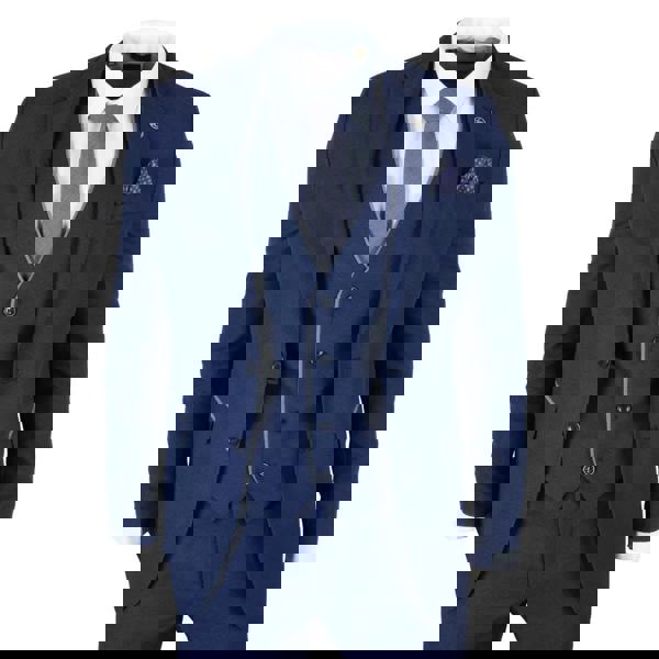 TruClothing IM49 - Men's 3 Piece Blue Tailored Fit Suit