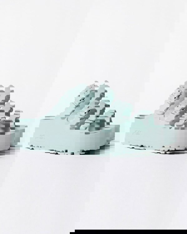 Birkenstock Papillio Florida Womens EVA Platform Sandals - Surf Green