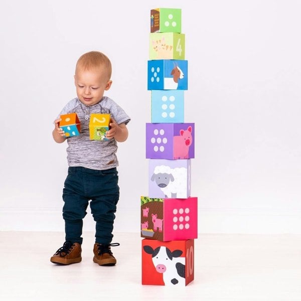 Bigjigs Toys Farmyard Stacking Cubes