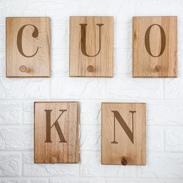 Abode Home & Gifts Personalised Wooden Peg Hook