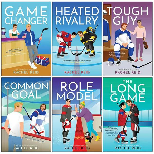 Game Changers Series 1-6 Books Collection Set By Rachel Reid (Game Changer, Heated Rivalry, Tough Guy, Common Goal, Role Model and The Long Game)