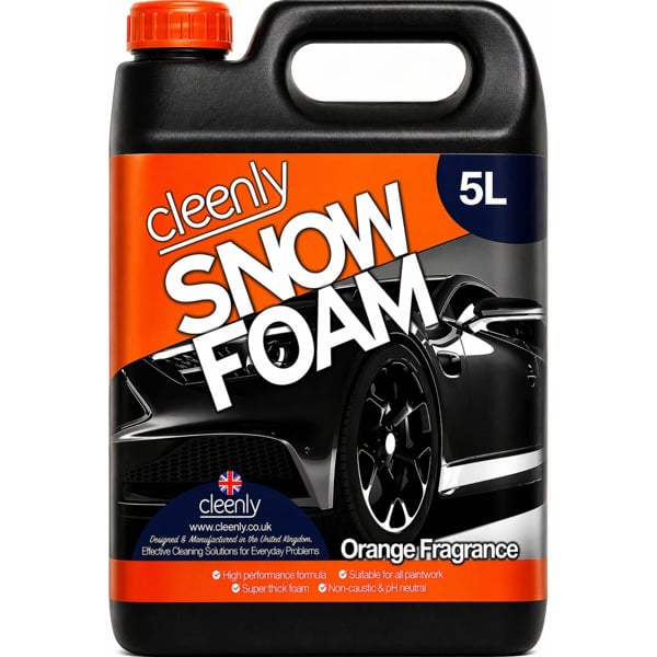 Cleenly Orange Snow Foam - High Performance Formula with Super Thick Foam 5L