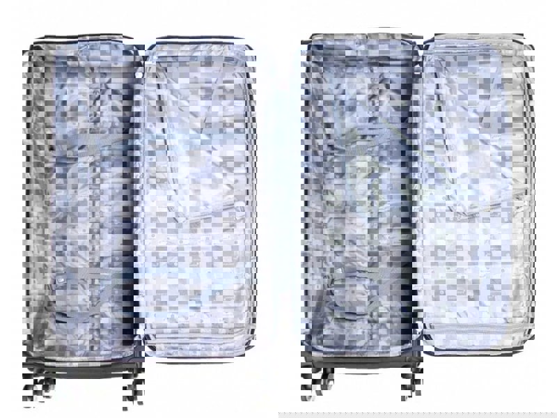 Snowball Soft Suitcase Dual 4-Wheel Spinners Expandable Luggage