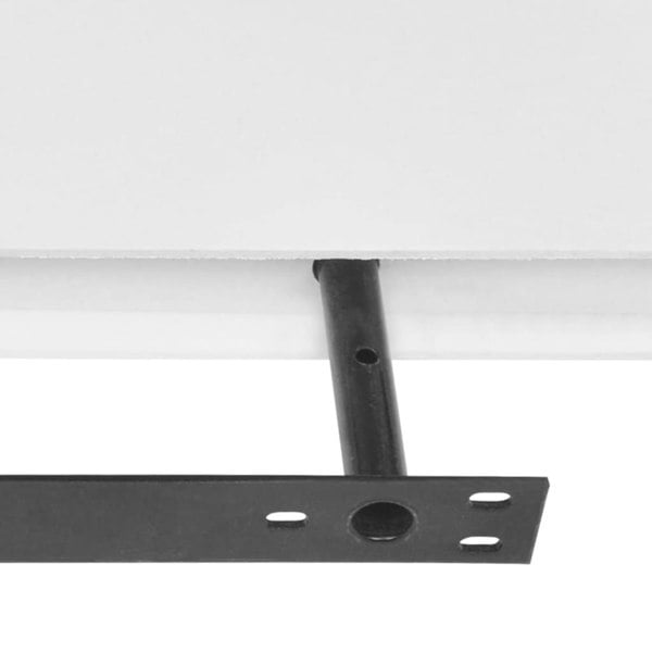 Berkfield 2 White MDF Floating Wall Display Shelves Book/DVD Storage