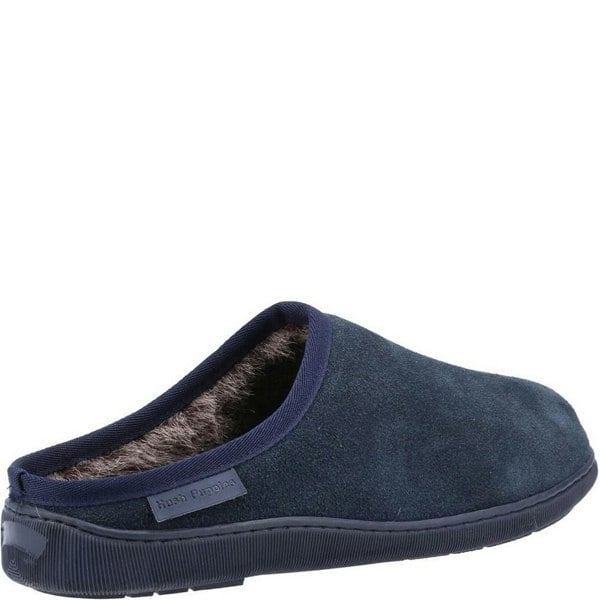 Hush Puppies Mens Ashton Suede Slippers - Navy