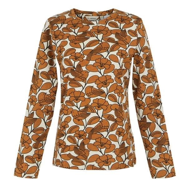 Regatta Womens/Ladies Orla Kiely Birdy Long-Sleeved Winter T-Shirt - Brown