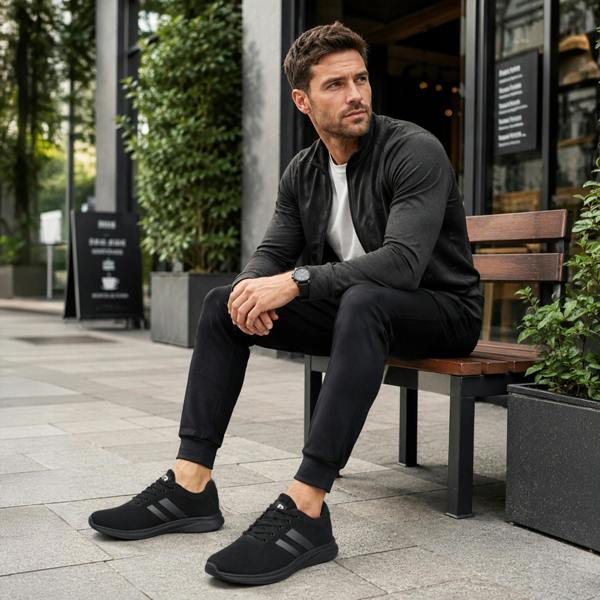 DEK Casual Trainers in Black