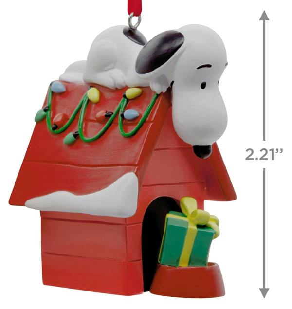 Peanuts/Snoopy - Snoopy on Doghouse Christmas Tree Ornament