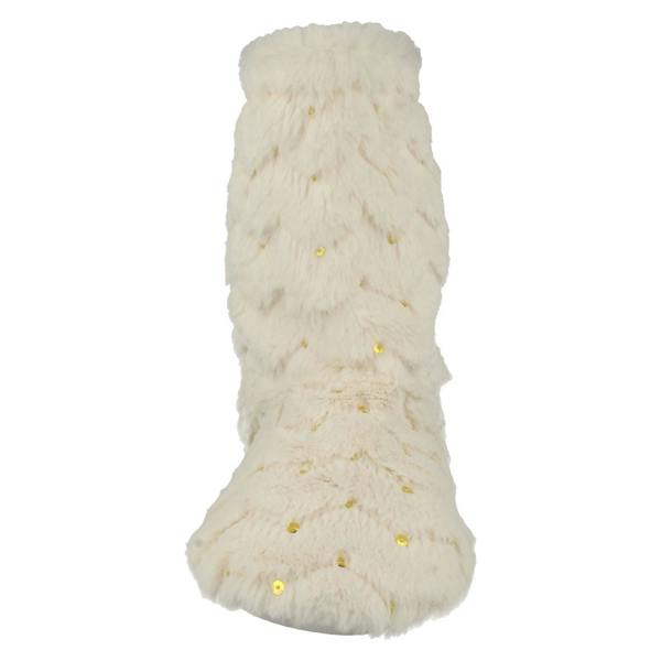 Spot On Ladies Spot On Sequined Slipper Boots