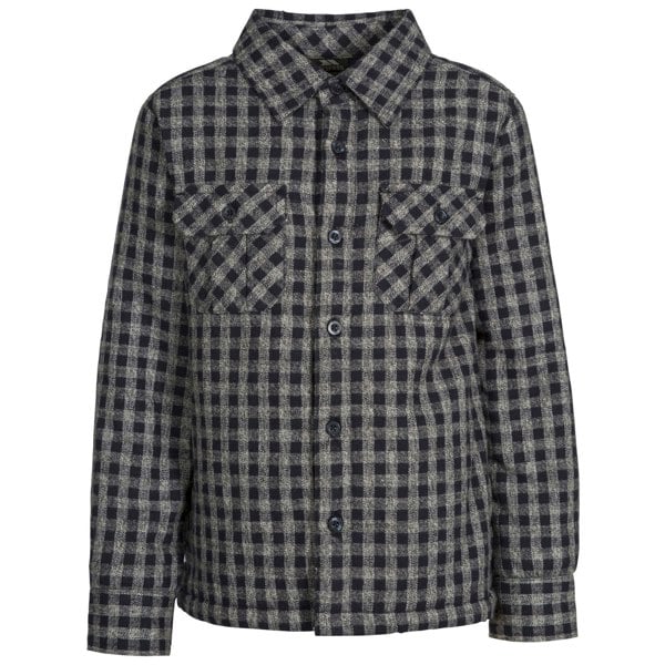 Trespass Kids Average Long Sleeved Gingham Shirt - Navy Gingham