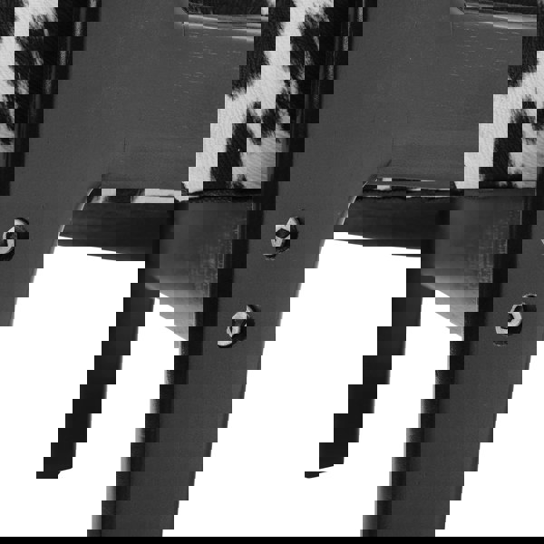 Living and Home Leopard Print Velvet Upholstered Armchair