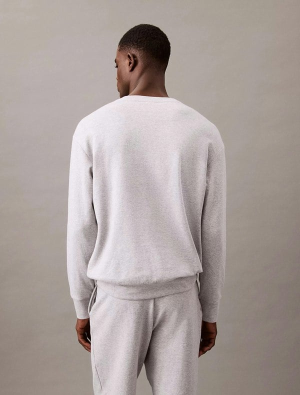 Calvin Klein MODERN TERRY Mens Sweatshirt Grey Heather