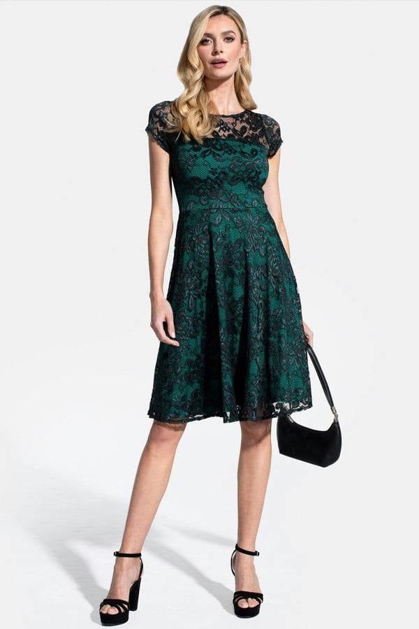 HotSquash Lace Fit N Flare Dress