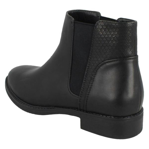 Spot On Ladies Spot On Flat Ankle Boots F51023
