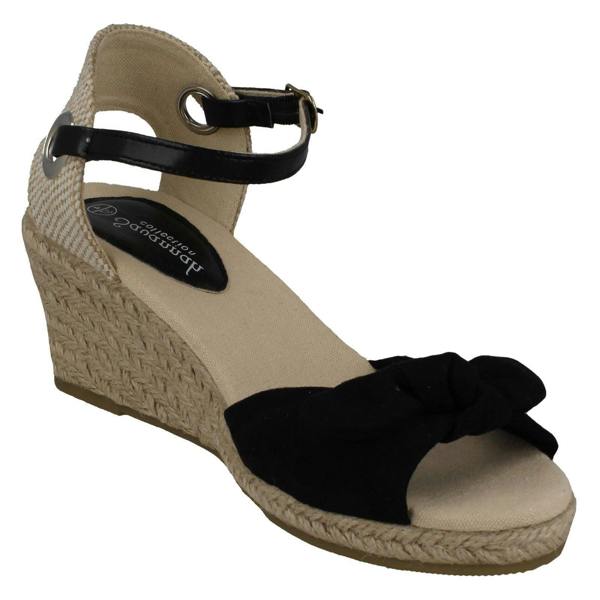 Savannah Ladies Savannah Mid Rope Wedge Sandals