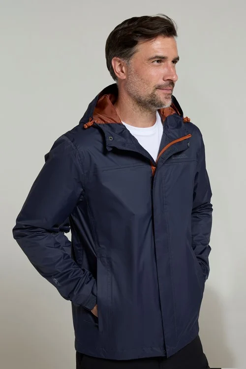 Mountain Warehouse Mens Torrent Waterproof Jacket - Dark Blue