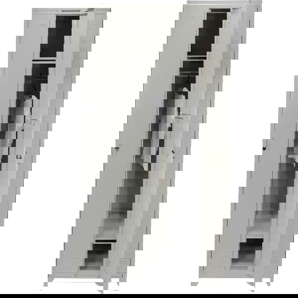 Monstershop Metal Storage Lockers - Three Doors, Grey