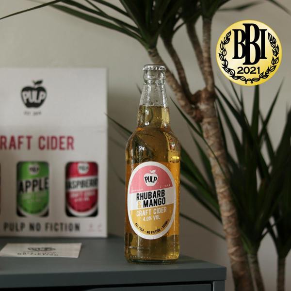 PULP Cider PULP Rhubarb & Mango 4% 500ml Bottles