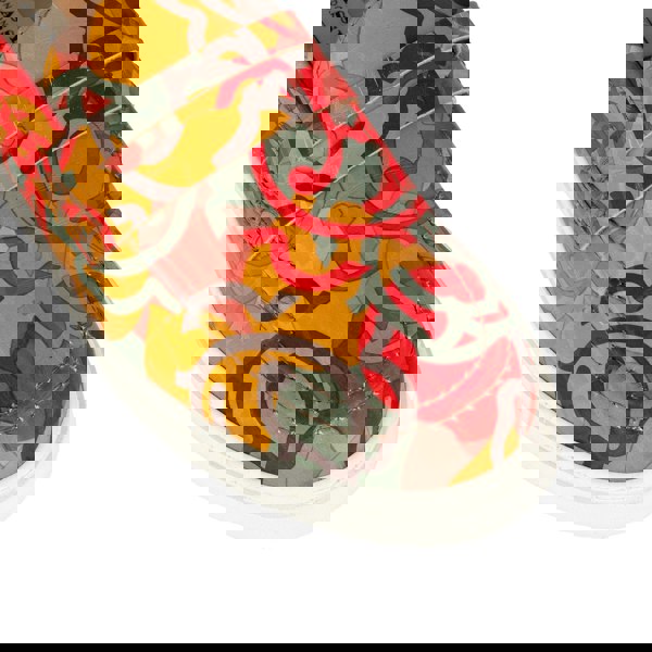 Embassy London Walter - Multi Print - Men's white sole Summer Loafer in eye catching soft leather