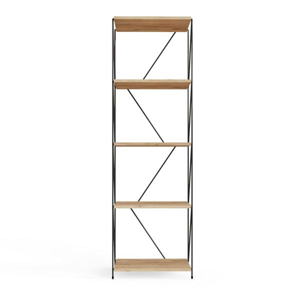 Timber Art Design Leyo 5 Tier Storage Rack Wotan Oak