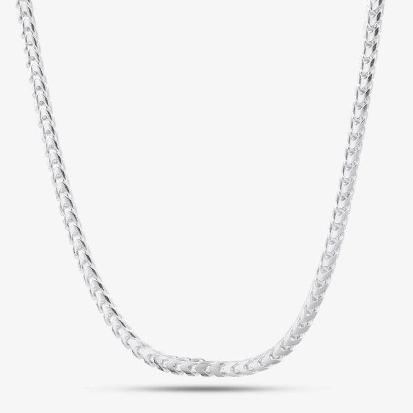 T. H. Baker Silver 20 Inch Foxtail Chain SOFV-310-AG-20