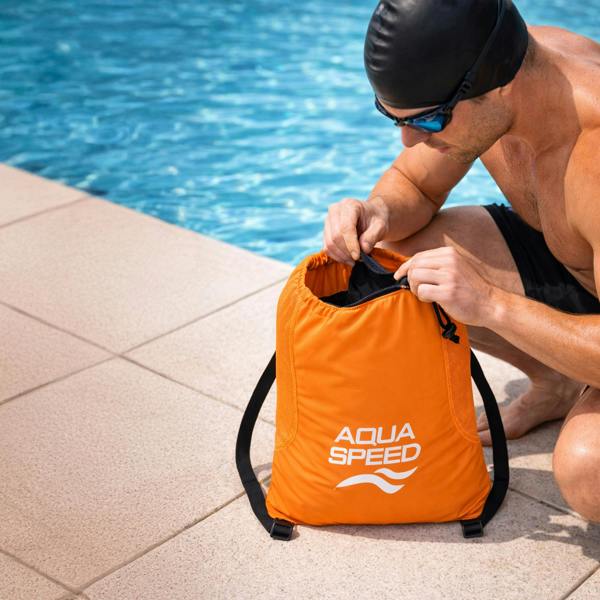 Aqua Speed Large Mesh Pool Backpack | Ventilated Bag for Wet Gear Storage