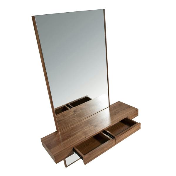 Angel Cerdá Rectangular walnut wall mirror 3235