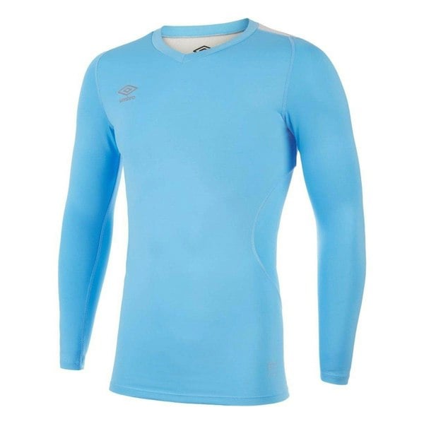 Umbro Mens Elite V Neck Base Layer Top - Sky Blue