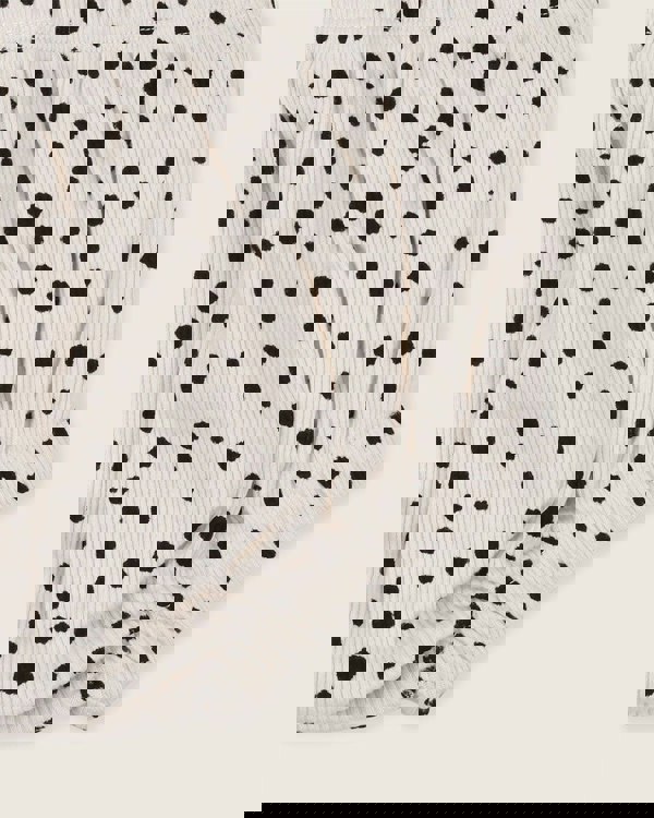 Cream Abstract Spot Print Bloomers - image 3