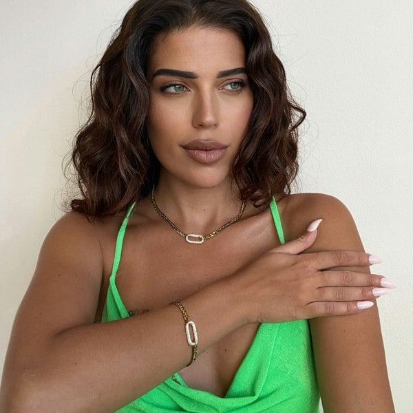 Luxe Tones Harlow Luxe 18ct Gold Plated Statement Bracelet