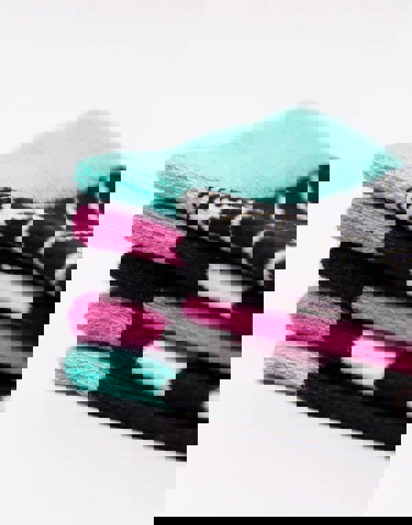 Monster High Girls Multicoloured Skulls and Stripes Calf Socks Set of 5