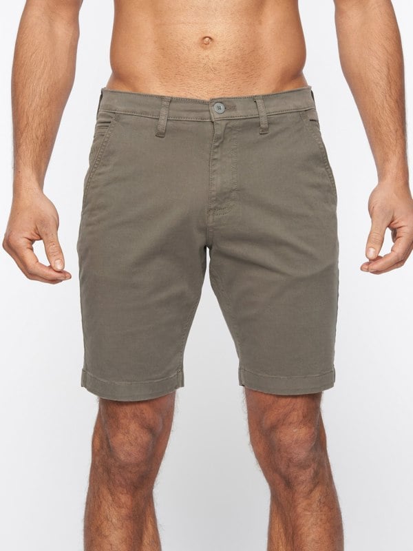 Duck and Cover Moreshore Chino Shorts Olive