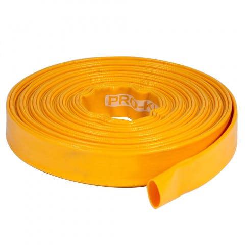 Mylek Pro-Kleen PVC Heavy Duty Layflat Submersible Pump Hose For Flood Water, Hot Tubs, Ponds 15M