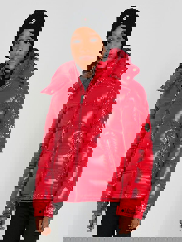 Moncler Enfant Boys Down Padded New Maya Jacket in Red