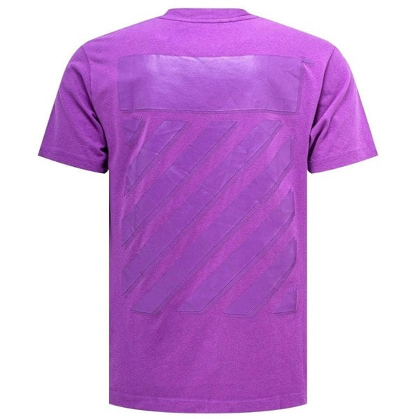 Off-White Diag Tab Slim Fit Orchird Purple T-Shirt XXS