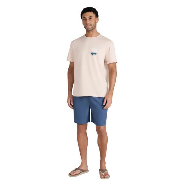 Mountain Warehouse Mens Chase Graphic Relaxed Fit T-Shirt - Cream - 