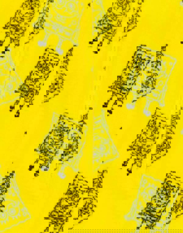 SpongeBob SquarePants Unisex Kids Yellow Novelty 3D Character Hood With All-Over Print Body Onesie