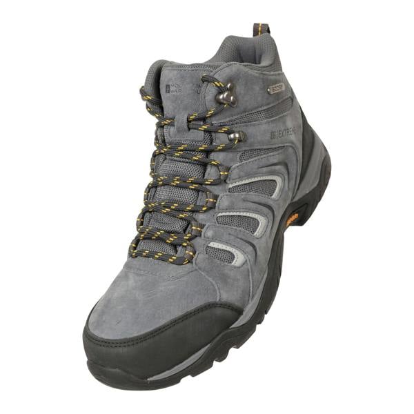 Mountain Warehouse Mens Aspect Extreme Wolverine Suede IsoGrip Walking Boots - Grey