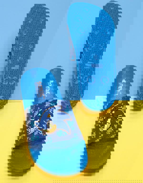 Sonic the Hedgehog Boys Blue Sonic Sliders